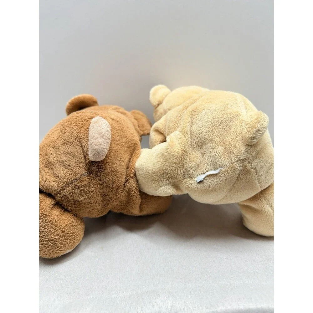 TY Pluffies Bears Slumbers & Baby Woods Plush Tylux Bean Fill Teddys *no tags*